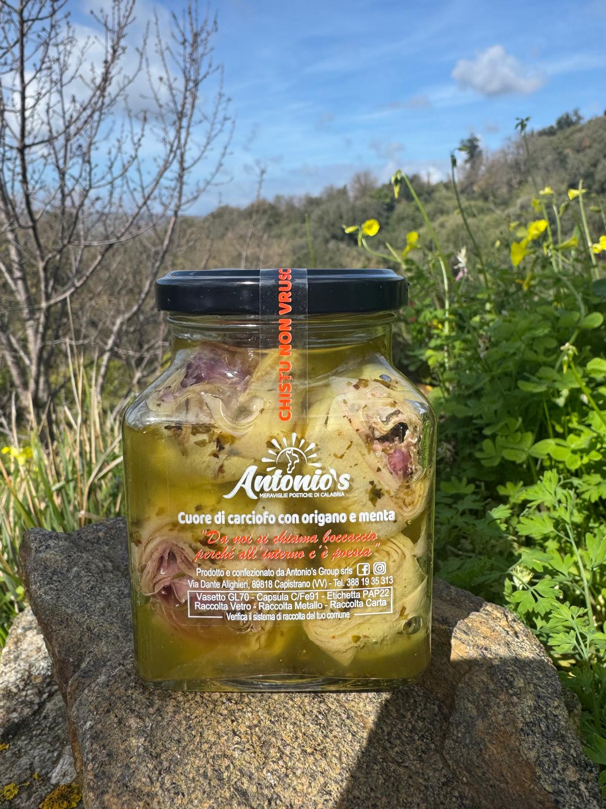 Cuori di carciofo con origano e menta
