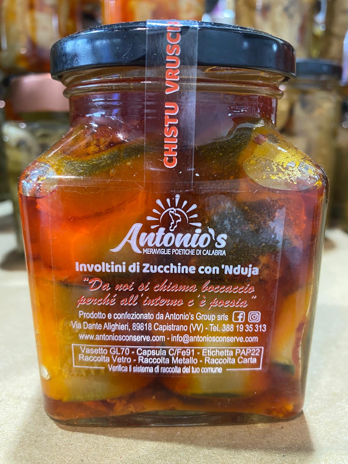 Involtini di zucchine ripieni con nduja